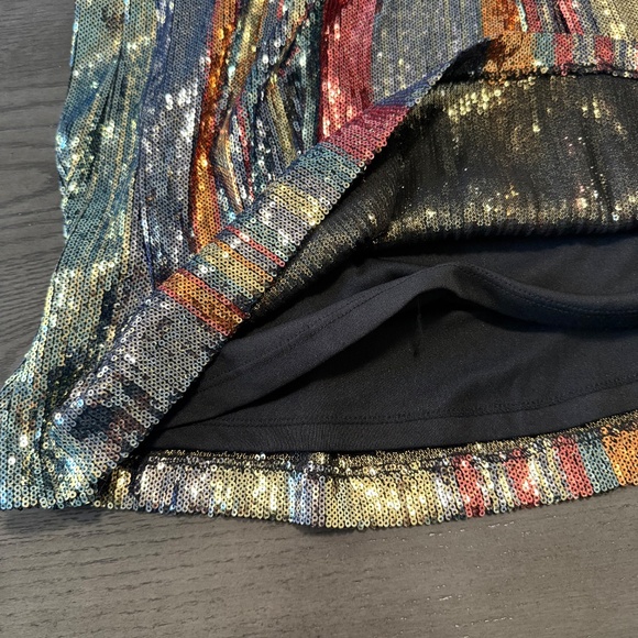 Julia Jordan Gorgeous Sequined-Stripe Midi Dress Size 6 - Picture 12 of 15